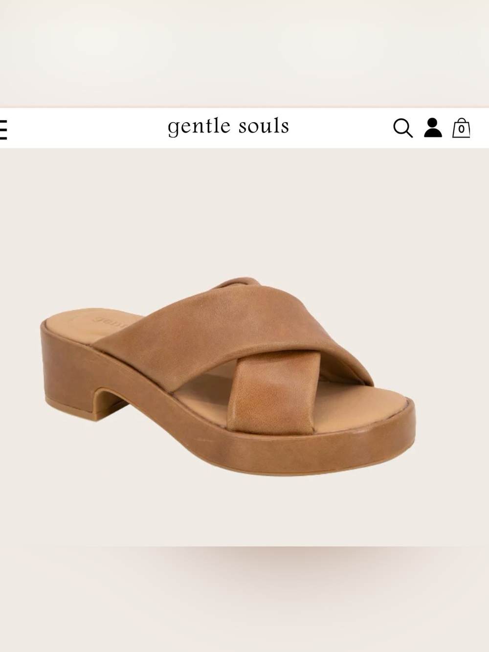 GENTLE SOULS - River Leather X Band Platform Sandal size 7.5